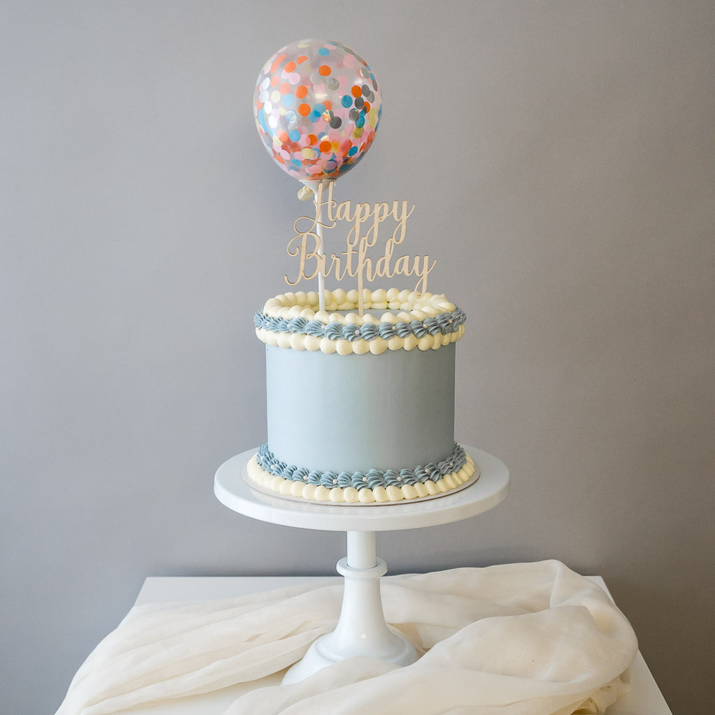 Pastel Dreams in Blue | Buttercream Iced Cake