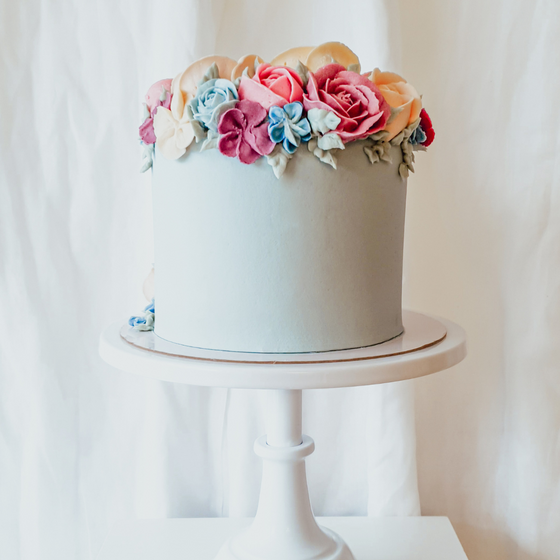 Buttercream Blooms | Buttercream Iced Cake