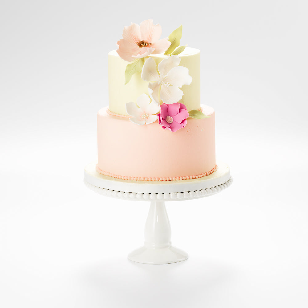 Wild Flowers  | Buttercream Iced Cake with Sugar Flowers