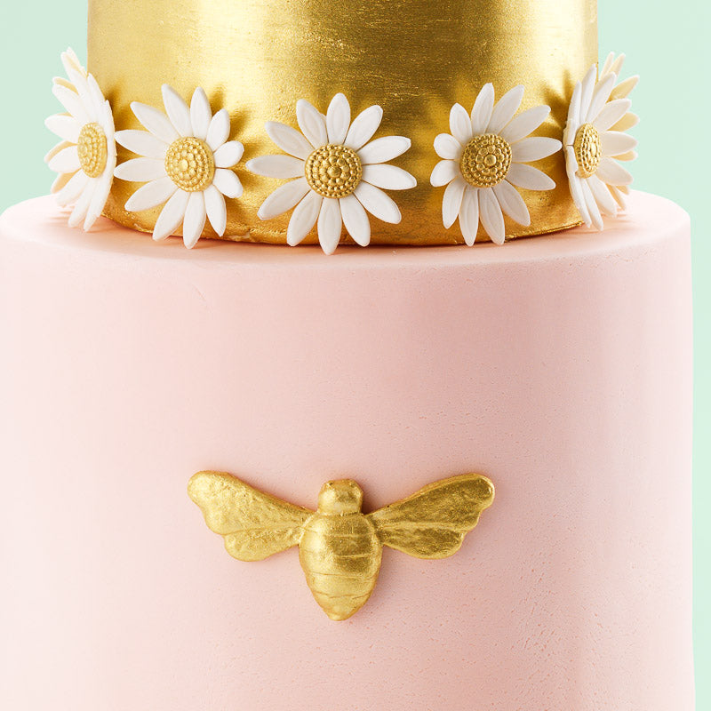 The Bee | Two Tier Fondant Iced Cake