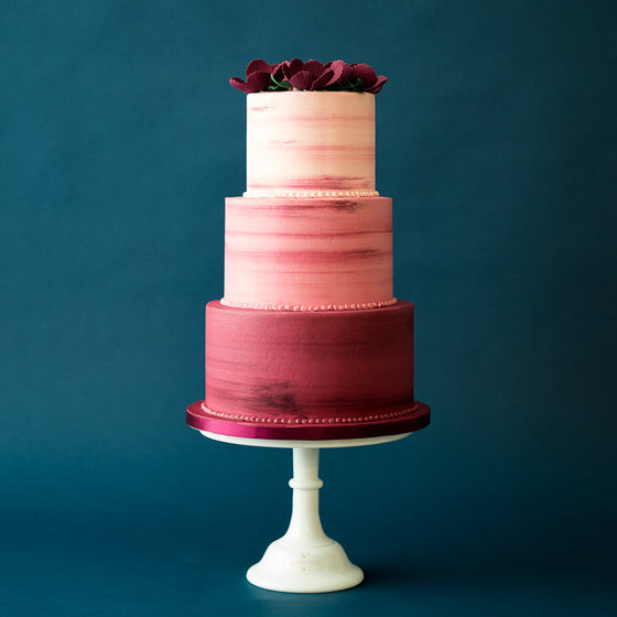 Flower crown three tier buttercream cake