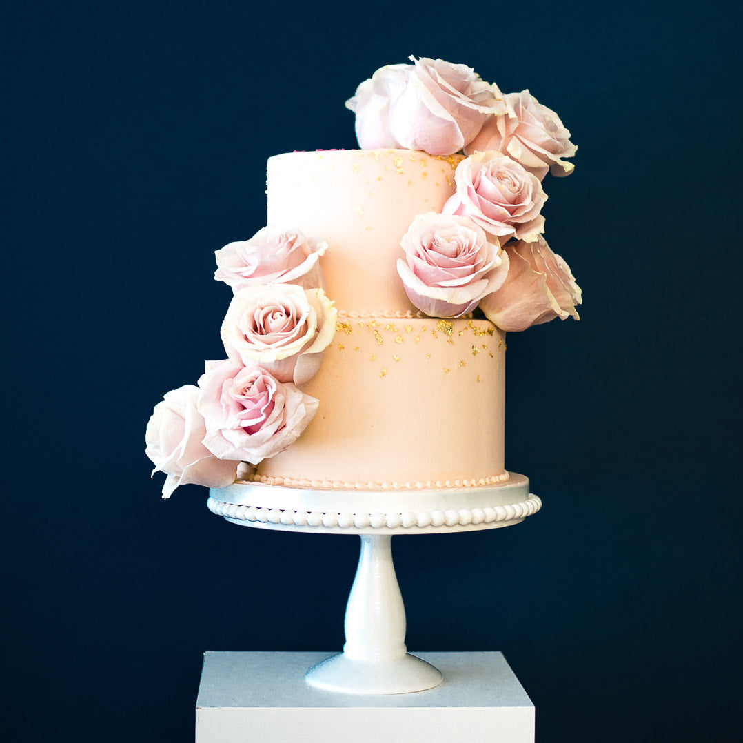 Tiered Rosette Cake - CakeCentral.com