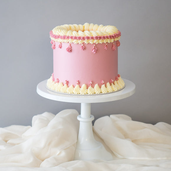 Pastel Dreams in Pink | Buttercream Iced Cake