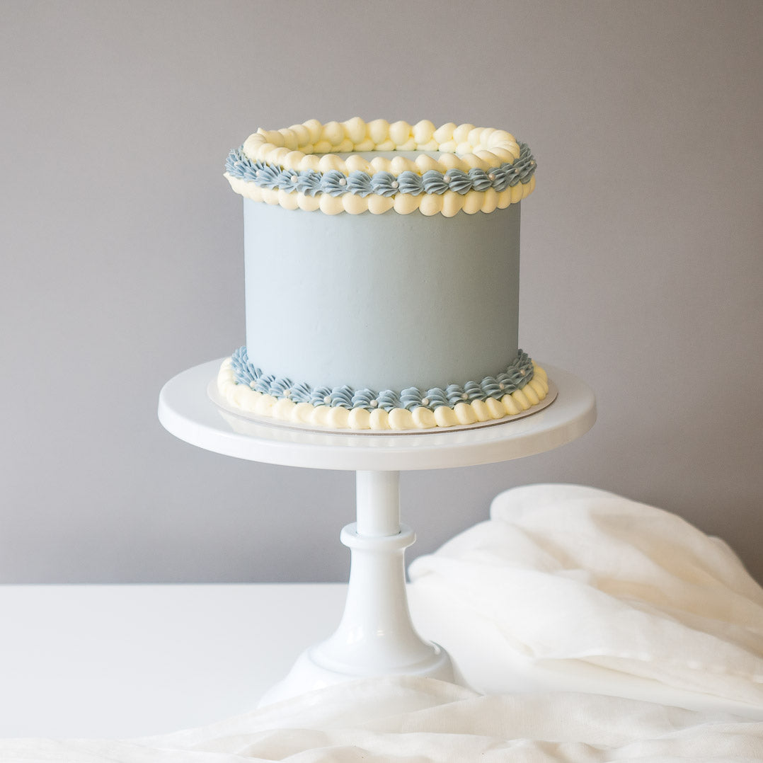 Pastel Dreams in Blue Buttercream Iced Cake - Main Image
