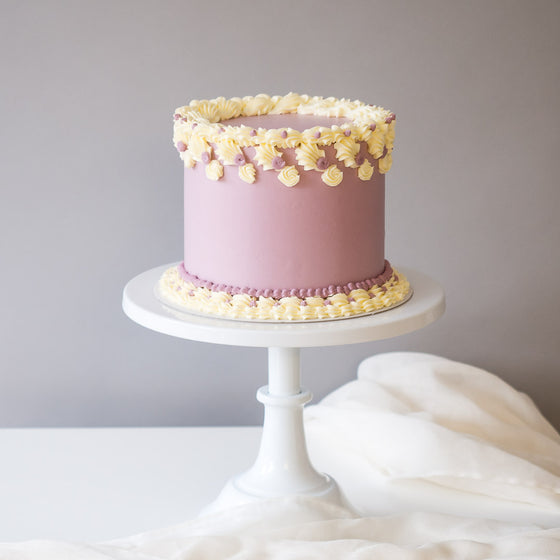 Pastel Dreams in Lilac | Buttercream Iced Cake