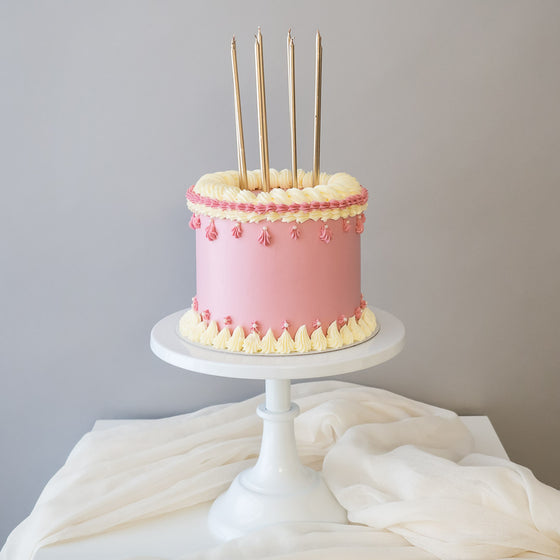 Pastel Dreams in Pink | Buttercream Iced Cake