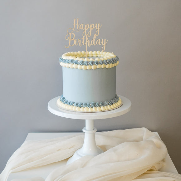 Pastel Dreams in Blue | Buttercream Iced Cake