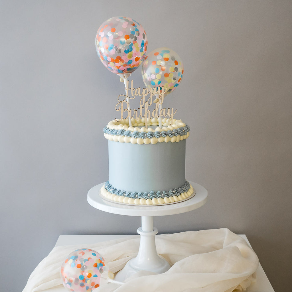 Pastel Dreams in Blue | Buttercream Iced Cake - Confection by Rosalind ...