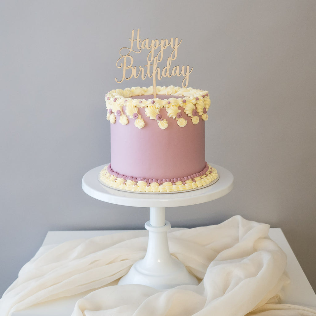 Pastel Dreams in Lilac | Buttercream Iced Cake