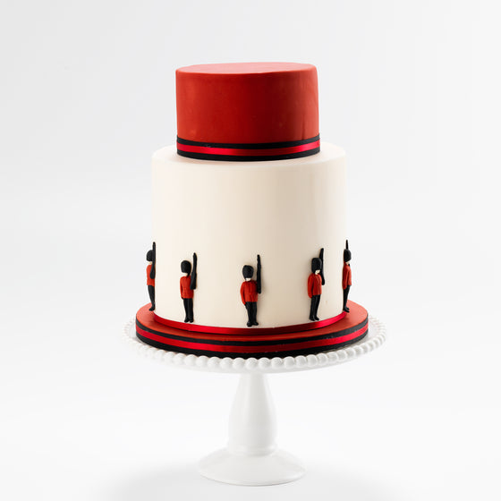 The London Soldier | Two Tier Fondant Iced Cake