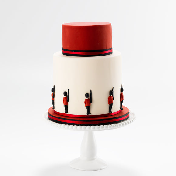 The London Soldier | Two Tier Fondant Iced Cake