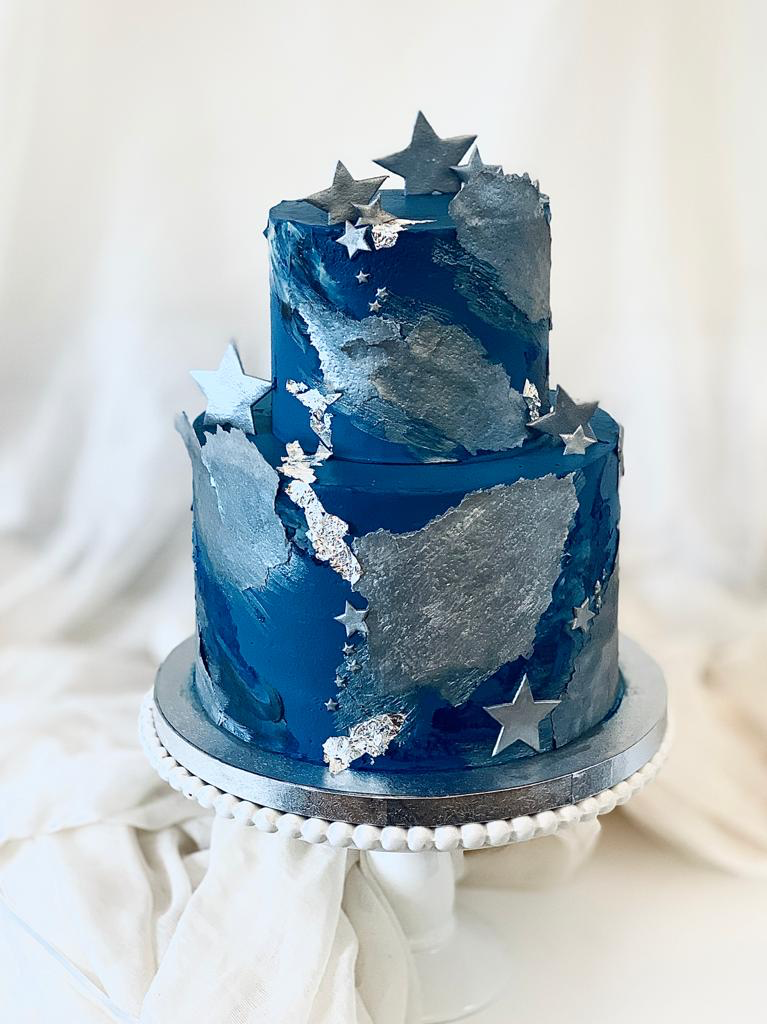 Blue Galaxy | Buttercream Iced Cake